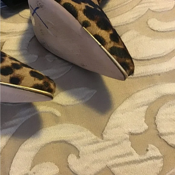 NEW TORY BURCH LEOPARD PRINT CALF HAIR ANKLE BOOT, leather, Size 7, - Picture 7 of 10